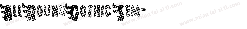 All Round Gothic Sem字体转换